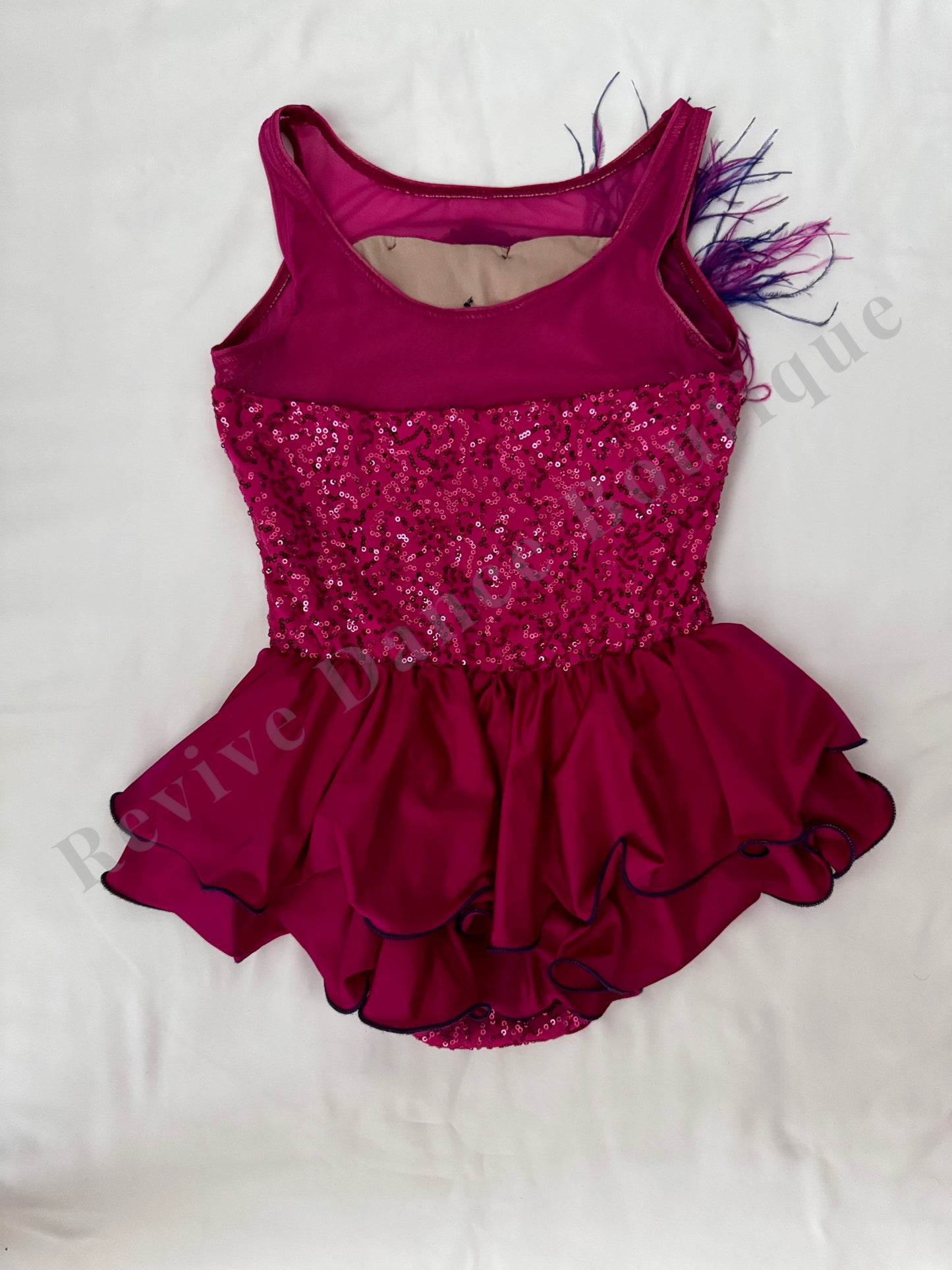 Weissman Sequin & Ruffle Performance Costume – Magenta/Purple – CM