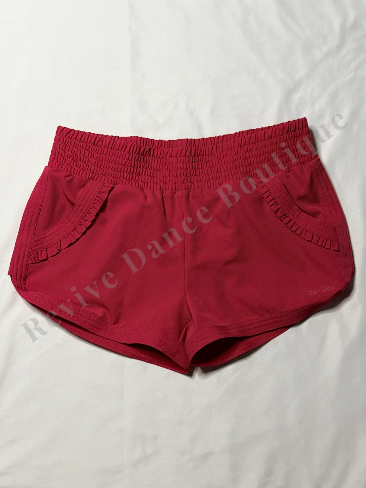 Jo+Jax Ruffle Pocket Dance Shorts – Berry – AS