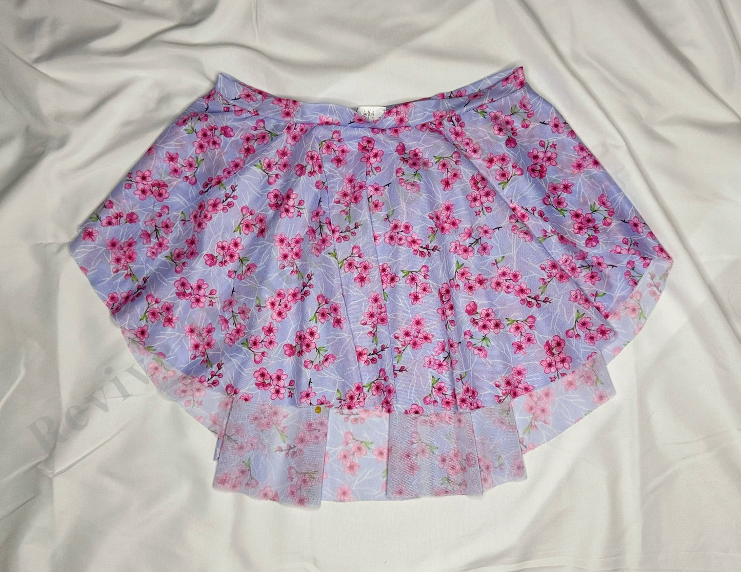 Chic Ballet by Oh La La Floral Mesh Skirt – Lavender/Pink – Adult Small (AS)