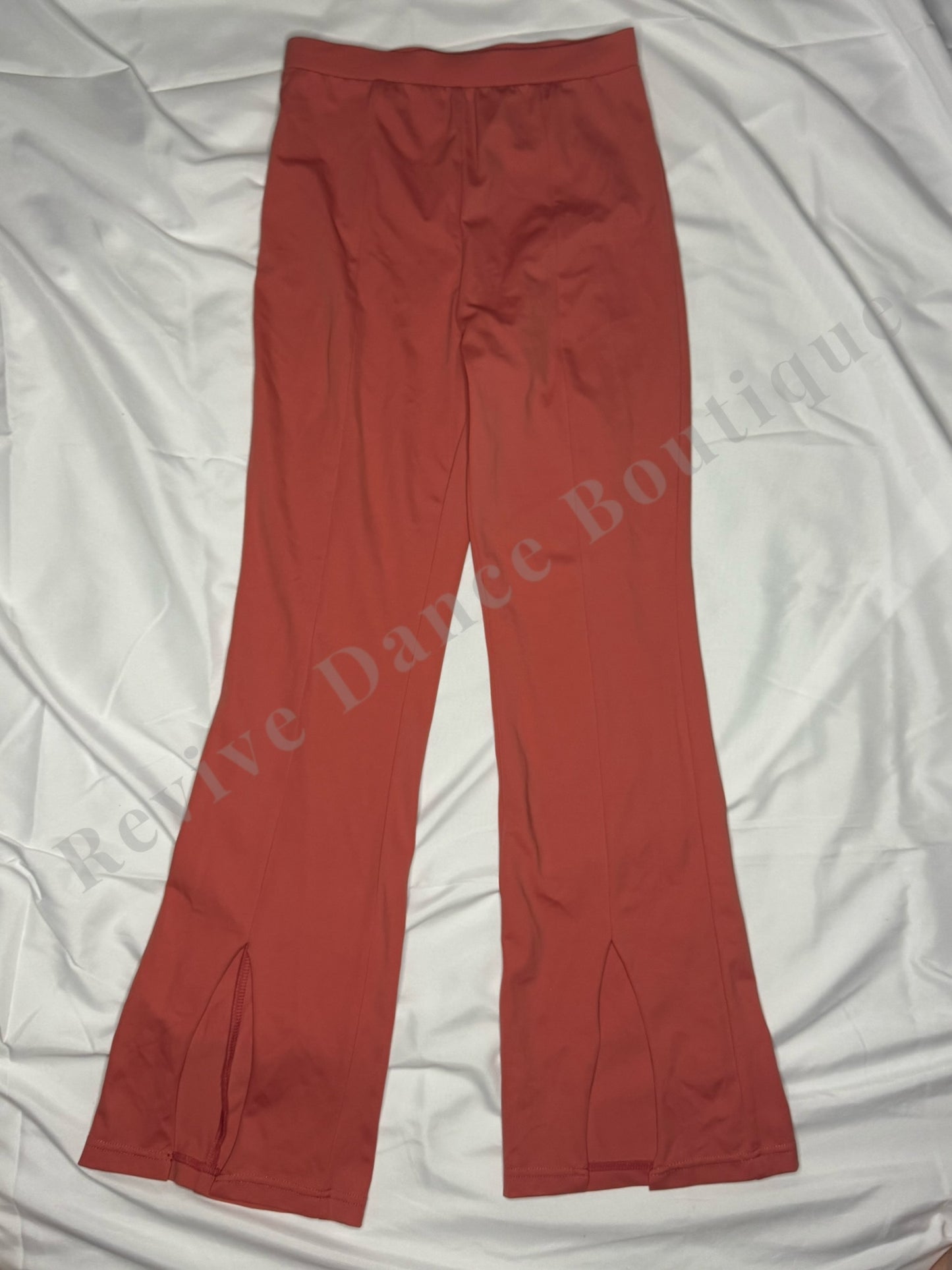 Balera Split-Front Flare Leg Pants – Rust – CM