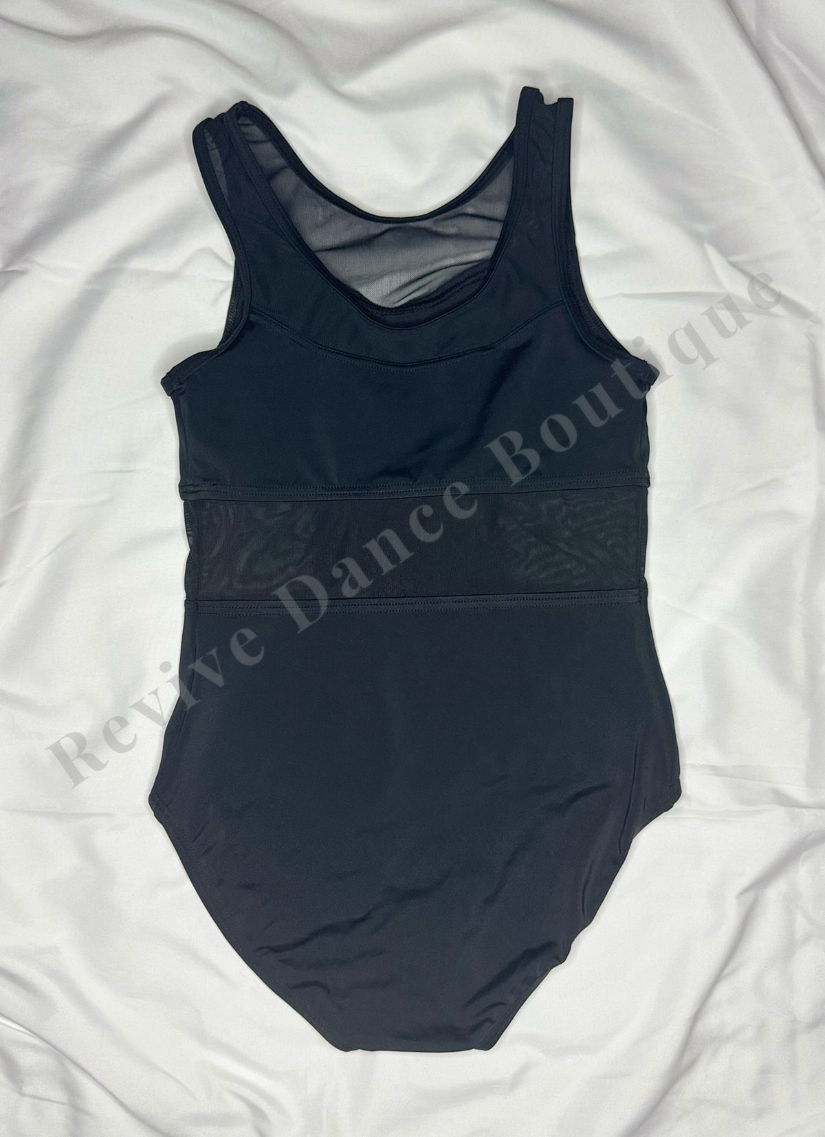 Balera Mesh Inset Tank Leotard – Black – CM