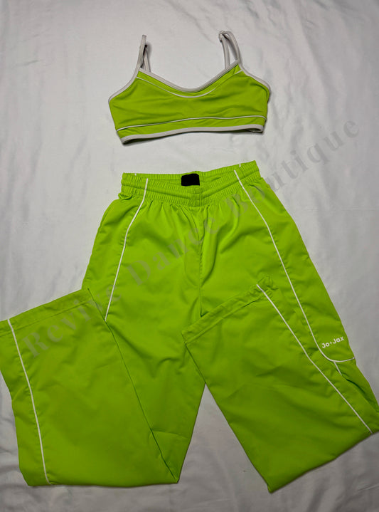 Jo+Jax Cami Top & Track Pants Set – Lime Green – AXXS/CL
