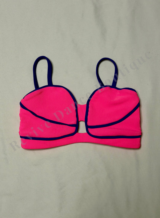 Tiger Friday Ribbed Dance Top – Pink/Purple– CM