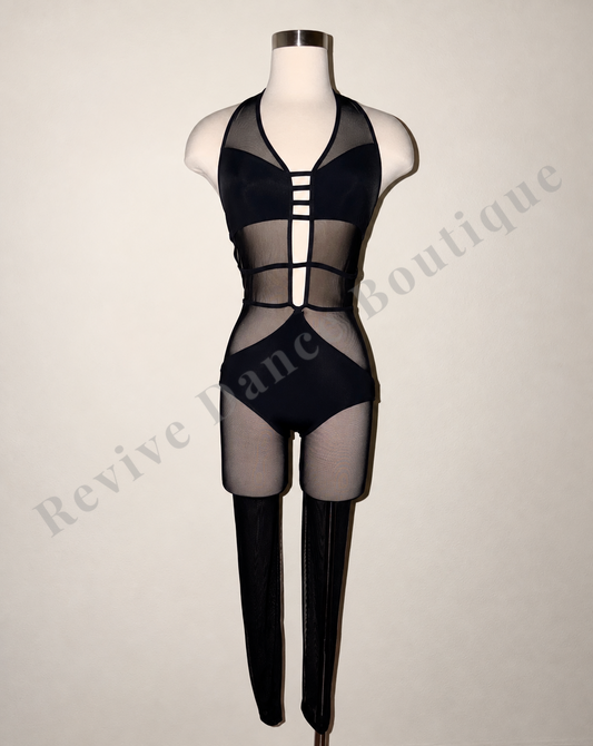 L.A Dance Design Black Mesh Cutout Costume – AXS
