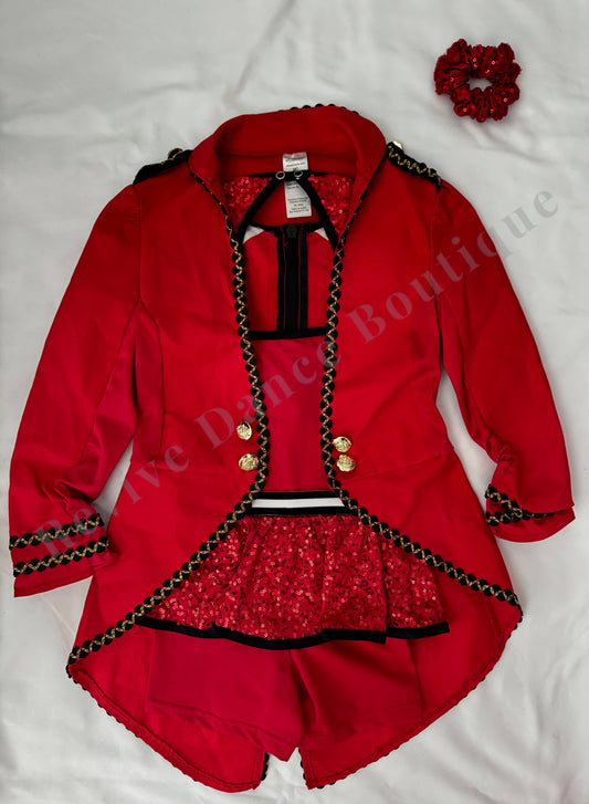 Weissman Sequin Jacket Performance Costume Set – Red/Black – CM