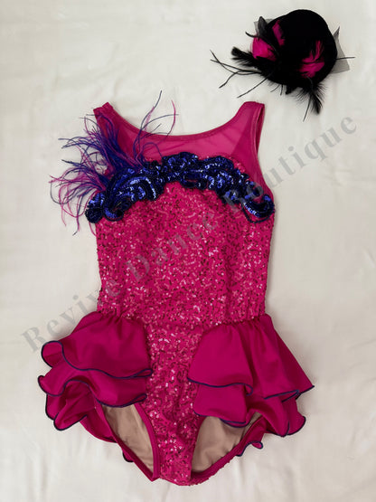 Weissman Sequin & Ruffle Performance Costume – Magenta/Purple – CM