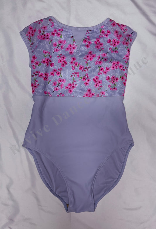 Chic Ballet Floral Mesh Leotard – Lavender/Pink – CL
