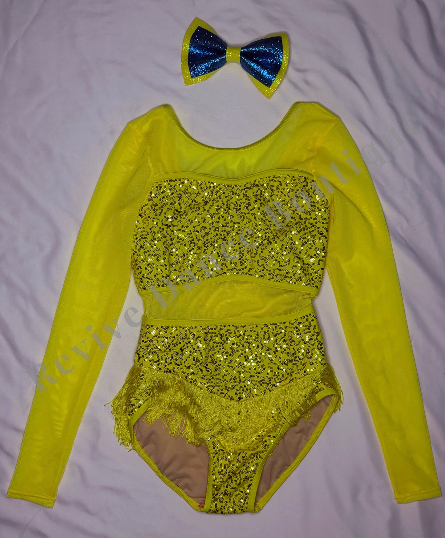 Weissman Sequin & Fringe Costume – Yellow – CL