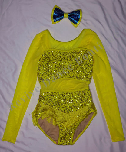 Weissman Sequin & Fringe Costume – Yellow – CL