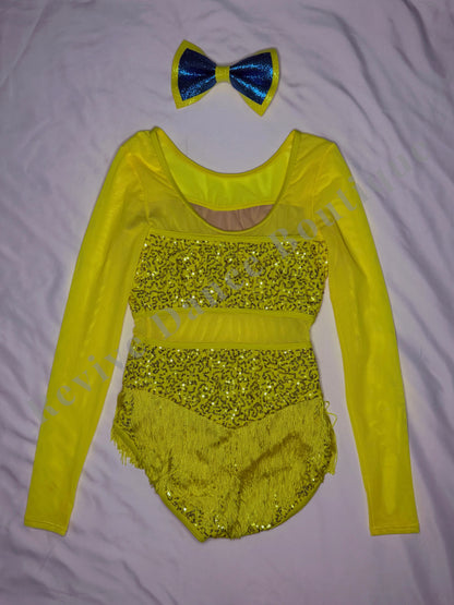 Weissman Sequin & Fringe Costume – Yellow – CL