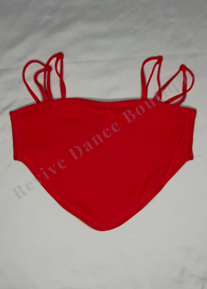 Jo+Jax Strappy Tie-Back Dance Top – Coral – AXS