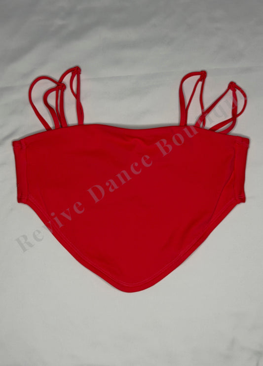 Jo+Jax Strappy Tie-Back Dance Top – Coral – AXS