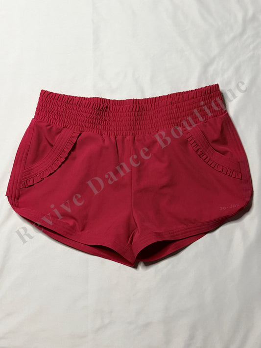 Jo+Jax Ruffle Pocket Dance Shorts – Berry – AS