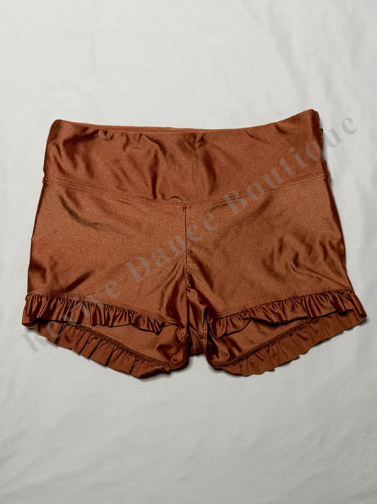 Tiger Friday Ruffle Dance Shorts – Rust – AM
