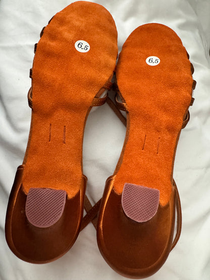 Ballroom Dance Heels – Brown Suede Sole – Women’s 6.5 (NWT)