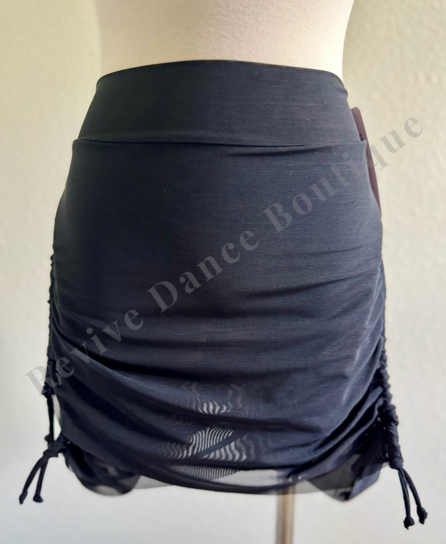 Jo+Jax Mesh Overlay Skirt – Black – CM  (NWT)