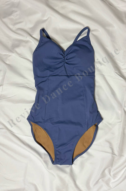 Oh La La Strappy Lace Panel Leotard – Slate Blue/Cornflower – Child XL (CXL)