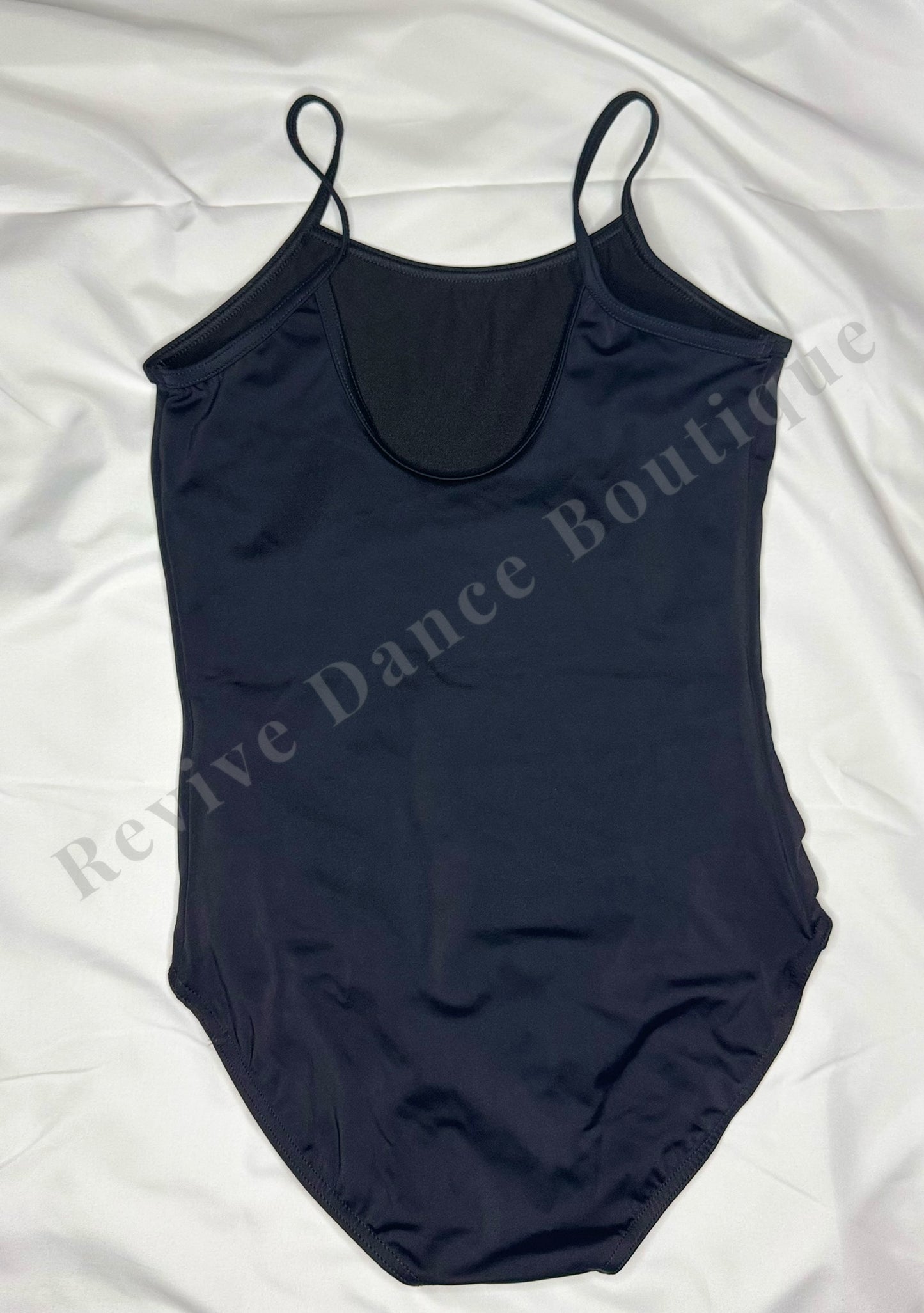 Balera Camisole Leotard with Scoop Back – Black – CL