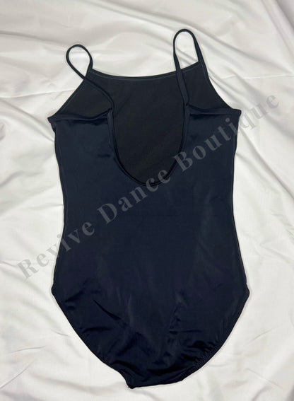 Balera Camisole Leotard with Deep Scoop Back – Black – CL