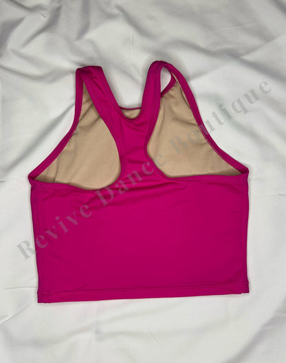 Balera Racerback Crop Top – Pink – Child Large (CM)