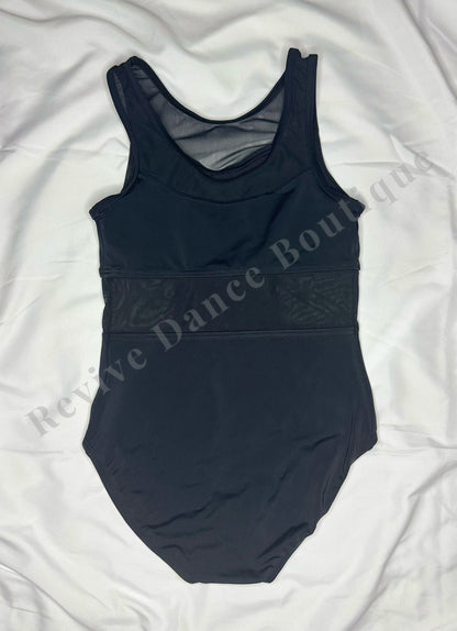 Balera Mesh Inset Tank Leotard – Black – CM