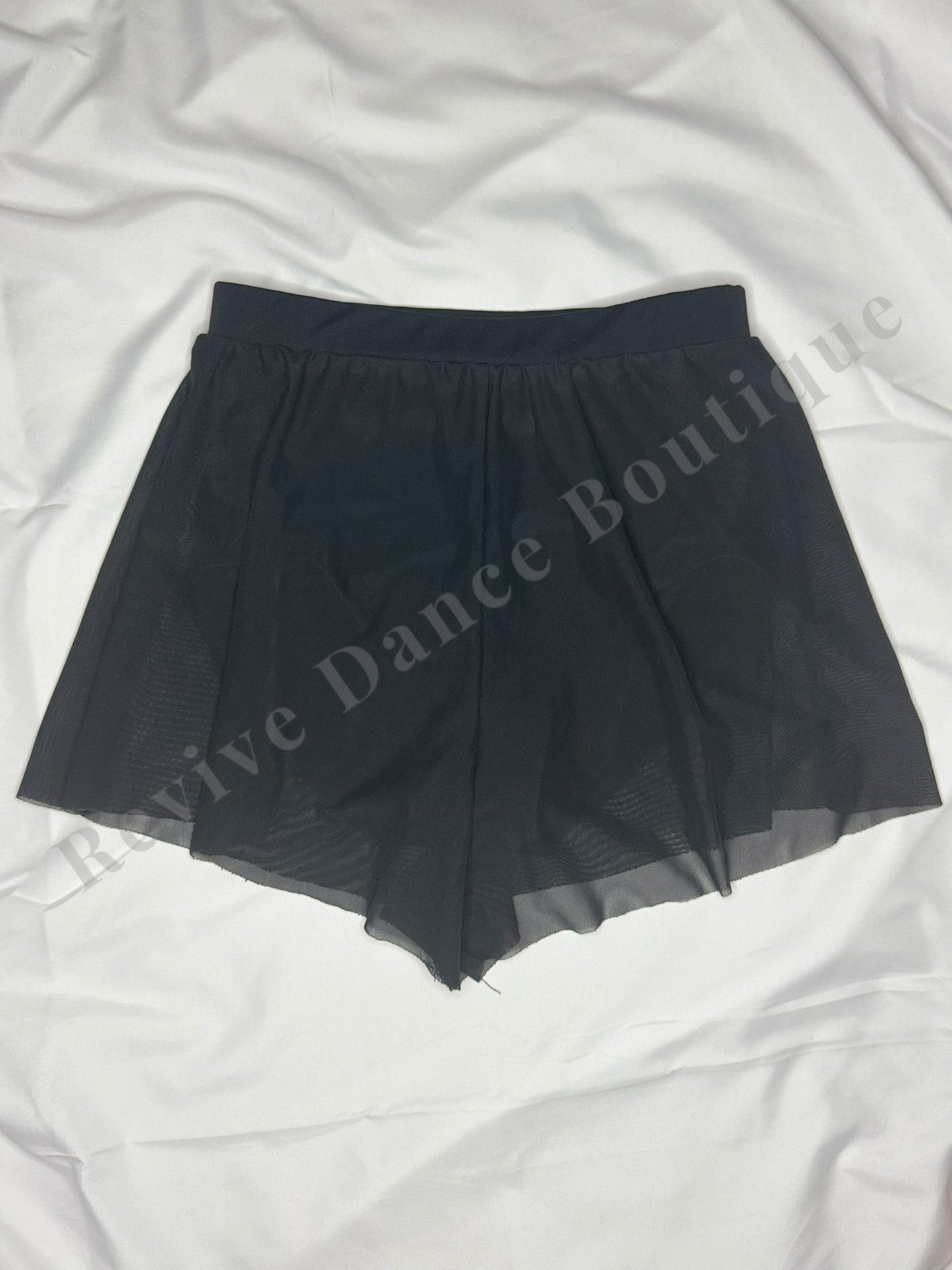 Balera Mesh Overlay Shorts with Lined Brief – Black– Child Medium (CM)