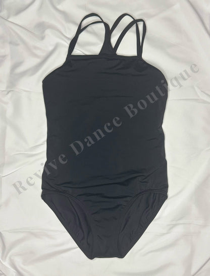 Balera Cross-Back Camisole Leotard – Black – CM
