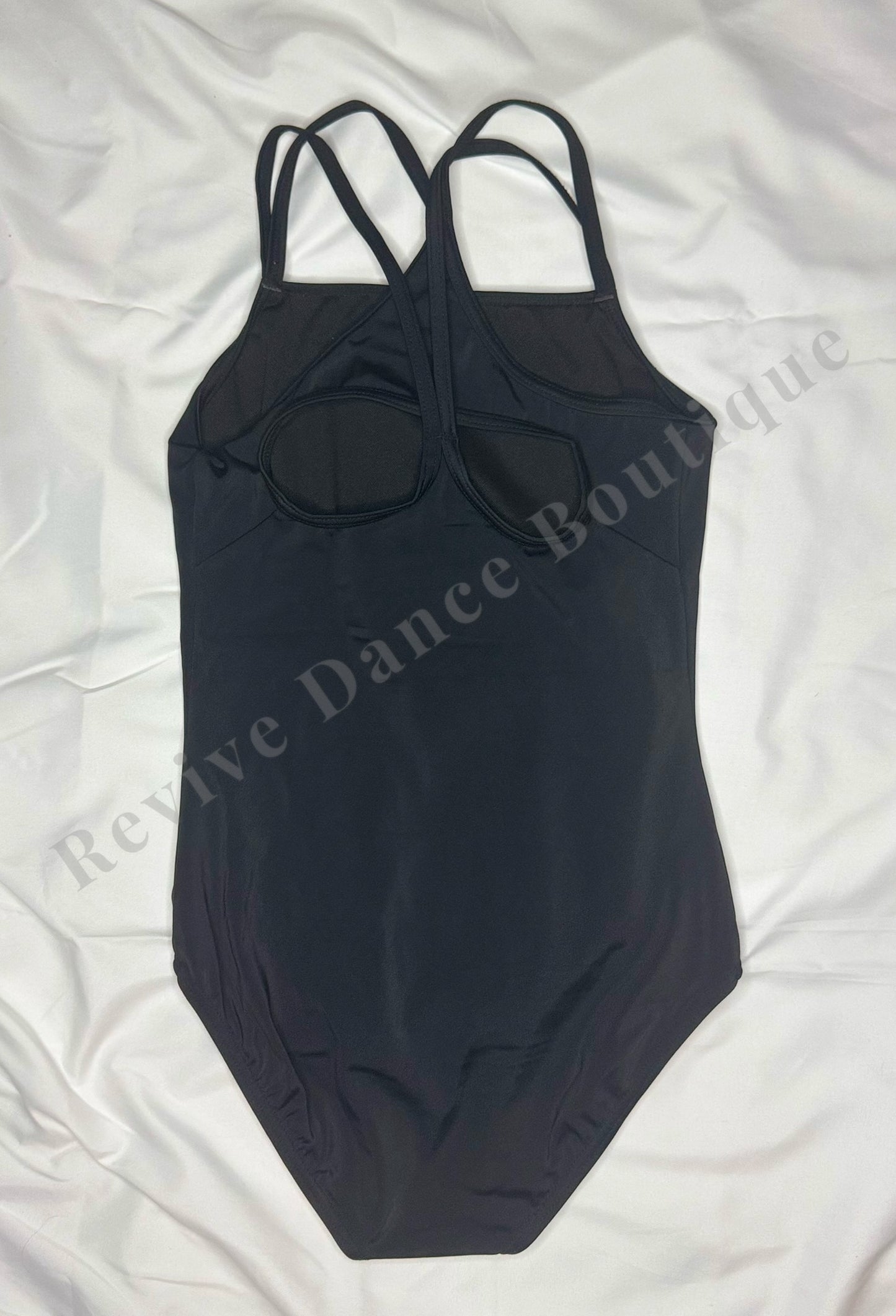 Balera Cross-Back Camisole Leotard – Black – CM