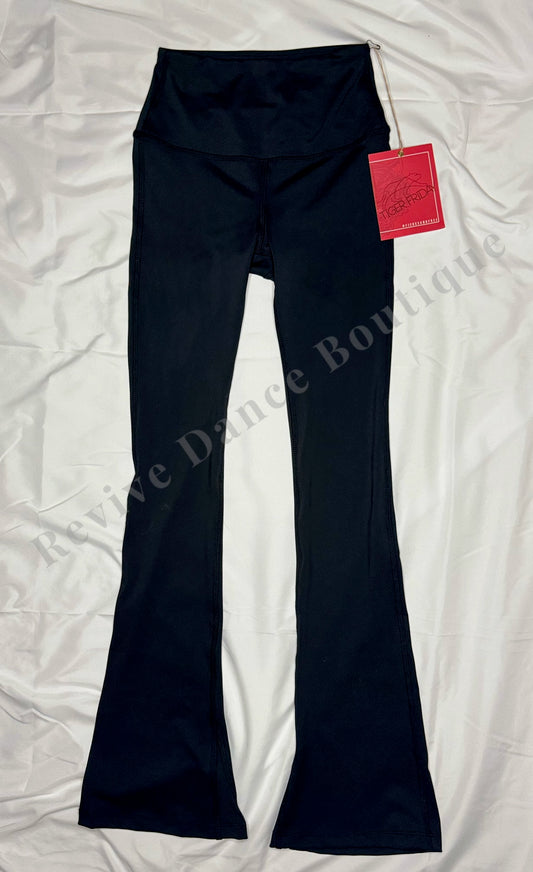 Tiger Friday High-Waist Flare Pants – Black (Adult Extra Small/AXS, NWT)
