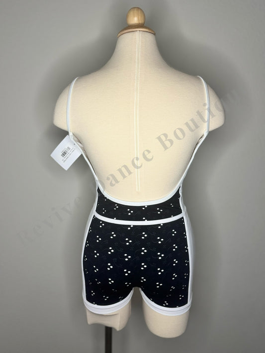 LA Designs Printed Romper – Black & White (Adult Extra Extra Small (AXXS), NWT)