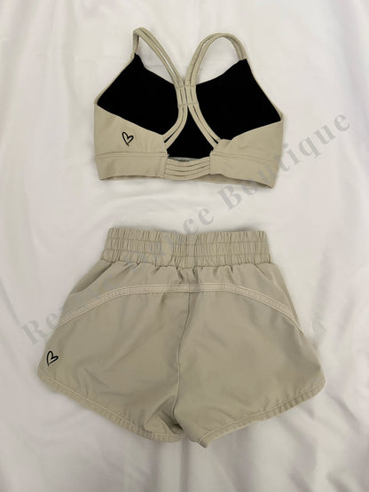 Oh La La Two-Piece Active Set – Bone White (Child Large (CL), EUC)