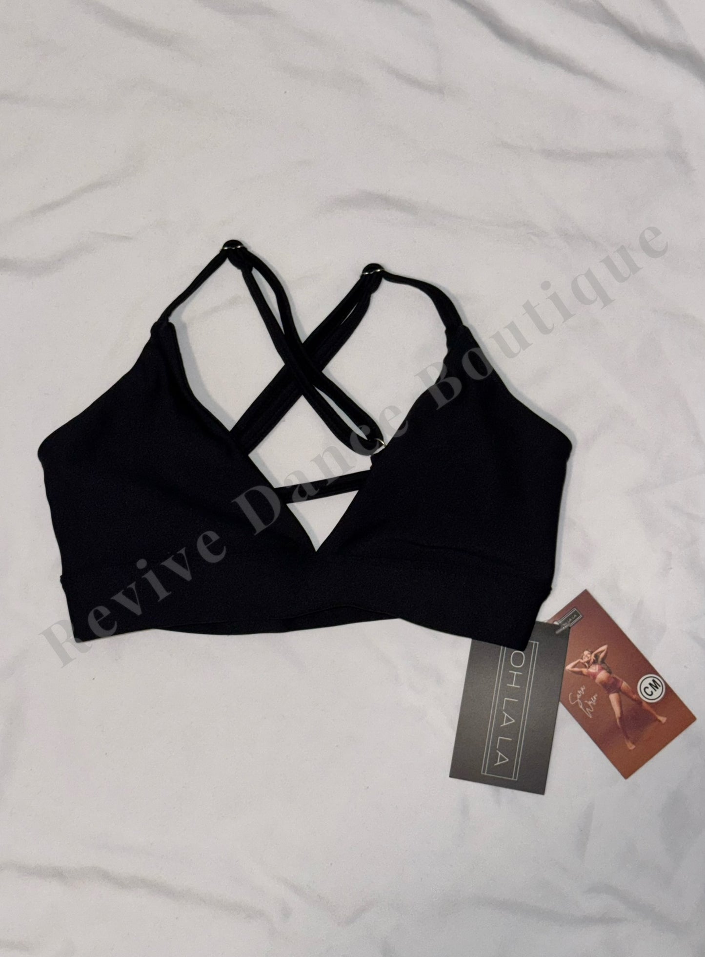 Oh La La Strappy Back Dance Top – Black – CM