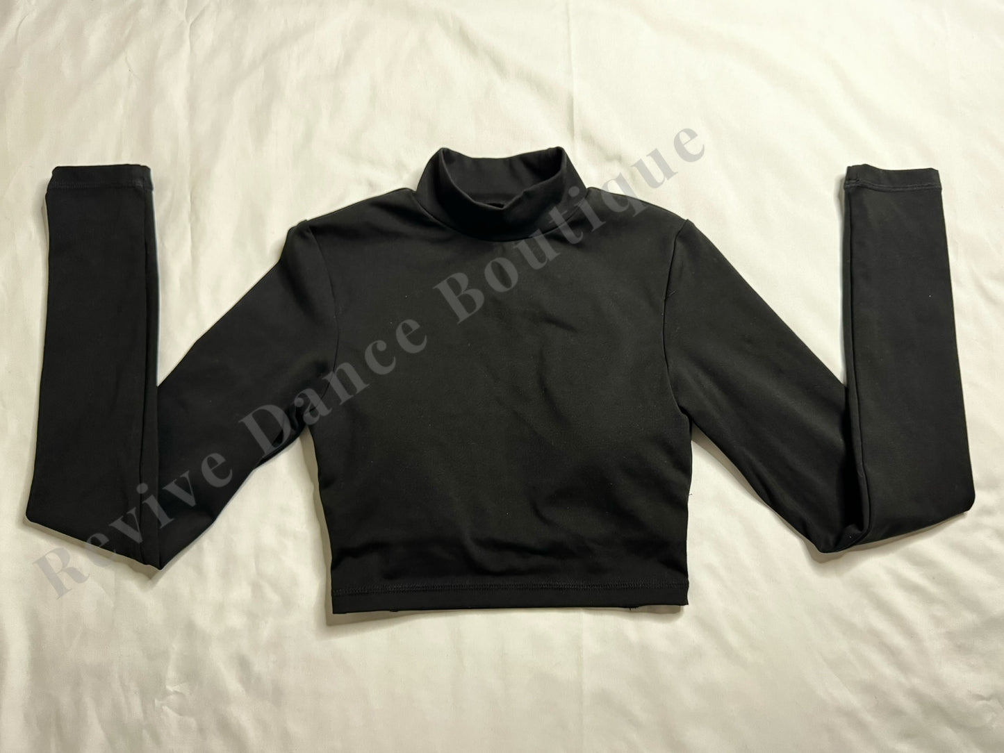 Cloud 9 - Long Sleeve Crop Top – Black – AXS