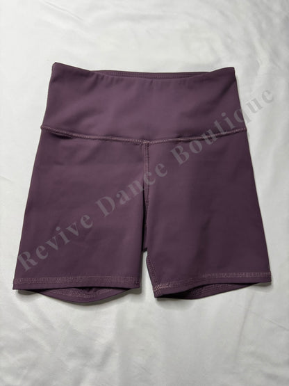 Tiger Friday High-Waisted Dance Shorts – Mauve – AXS