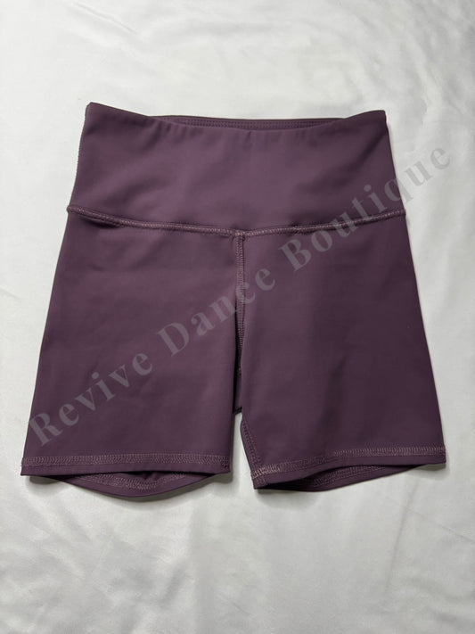 Tiger Friday High-Waisted Dance Shorts – Mauve – AXS