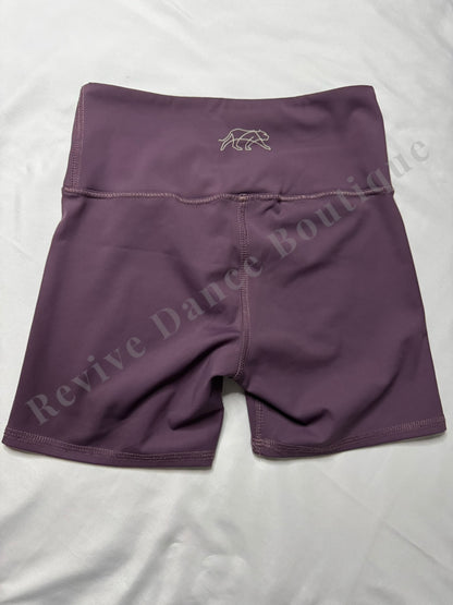 Tiger Friday High-Waisted Dance Shorts – Mauve – AXS